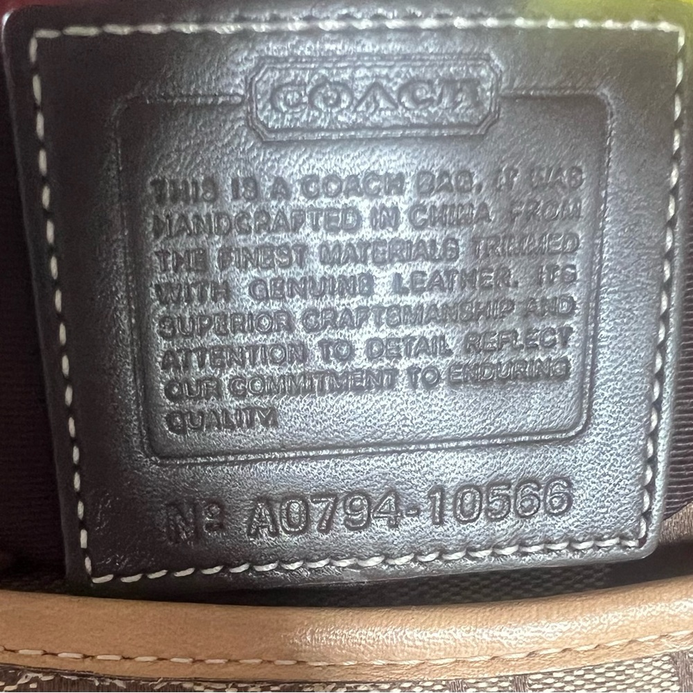 Coach Signature Canvas/Leather Cricket Turnlock Crossbody Bag - Picture 14 of 16